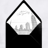 "Empire State Building and Chrysler Building in NYC Envelope Liner with custom text/saying | Set of 10 | For 5x7 Minted Square Flap Envelope" - Envelope Liners in white by Kimee Meyer