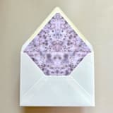 "A7 Envelope Liners Speckled Symmetry in Violet for Euro Flap Envelopes | Pack of 10" - Envelope Liners in purple by Renée Stramel