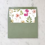 "A7 Envelope Liners Pressed Flowers Square Flap (set of 10)" - Envelope Liners in multicolor by Design by Laney