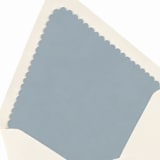 "Dusty Blue Scalloped Laser Envelope Liner (Pack of 20)" - Envelope Liners in blue by Paper Haven