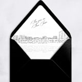"San Jose Skyline Envelope Liner with custom text/saying | Set of 10 | For 5x7 Minted Square Flap Envelope" - Envelope Liners in white by Kimee Meyer
