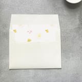 "Wildflower Watercolor Square Envelope Liner | Set of 10 | For 5x7” invitations " - Envelope Liners in multicolor by Cotton and Bow