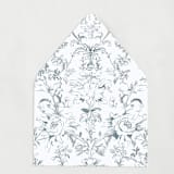 "Blue Toile de Jouy Envelope Liner | Set of 25 Euro Envelope Liners" - Envelope Liners in blue by Nikki Turner