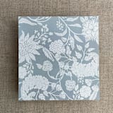 "Breezy botanical garden envelope liner for A7 square flap envelope | pack of 10" - Envelope Liners in blue by Ivory Invitations