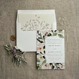 "Adorable wild floral envelope liner for A7 square flap envelope | pack of 10" - Envelope Liners in beige by Ivory Invitations
