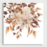 "Autumn Floral Liner | Set of 25 Envelope Liners" - Envelope Liners in brown by Nikki Turner