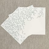 "Dusty blue greenery straight flap envelope liner for A7 (5"x7") invitations | Set of 10" - Envelope Liners in blue by Maria Ferrer G.