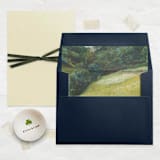 "A7 Fine Art Envelope Liners Square Flap // Luscious Field (Set of 25)" - Envelope Liners in green by Clover and Lamb