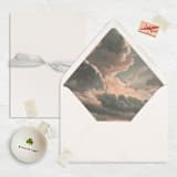 "A7 Fine Art Envelope Liners // Ethereal Clouds (Set of 25)" - Envelope Liners in pink by Clover and Lamb