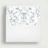 "Blue Toile de Jouy Envelope Liner | Set of 25 Envelope Liners" - Envelope Liners in blue by Nikki Turner
