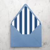 "A7 Envelope Liners Navy Blue Nautical Stripes (set of 10)" - Envelope Liners in blue by Design by Laney