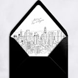 "Downtown Los Angeles Skyline Envelope Liner with custom text/saying | Set of 10 | For 5x7 Minted Square Flap Envelope" - Envelope Liners in white by Kimee Meyer