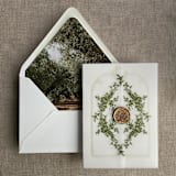 "Olive tree grove fine art landscape printed liner for A7 euro flap envelope | pack of 10" - Envelope Liners in multicolorassorted-colors by Ivory Invitations