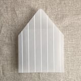 "Calm weighted stripes printed envelope liner for A7 euro flap envelope | pack of 10" - Envelope Liners in white by Ivory Invitations
