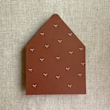 "Rust baby ribbon bows envelope liner for A7 euro flap envelope | pack of 10" - Envelope Liners in copper by Ivory Invitations