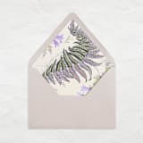 "A7 Fine Art Envelope Liners // Feather Ferns (Set of 25)" - Envelope Liners in purple by Clover and Lamb