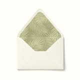 "Palm Leaves Envelope Liner | Set of 10" - Envelope Liners in green by Paper Haven