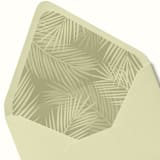 "Palm Leaves Envelope Liner | Set of 10" - Envelope Liners in green by Paper Haven