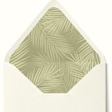 "Palm Leaves Envelope Liner | Set of 10" - Envelope Liners in green by Paper Haven