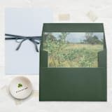 "A7 Fine Art Envelope Liners Square Flap // Summer Meadow (Set of 25)" - Envelope Liners in green by Clover and Lamb