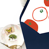 "A7 Envelope Liners Italian Tomatoes (set of 10)" - Envelope Liners in red by Design by Laney