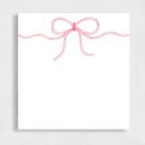 "Dainty Pink Bow Liner | Set of 25 Square Envelope Liners" - Envelope Liners in pink by Nikki Turner