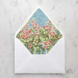 "A7 Envelope Liners Blue and Pink Florals (set of 10)" - Envelope Liners in pink by Design by Laney
