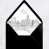 "Austin Skyline Envelope Liner with custom text/saying | Set of 10 | For 5x7 Minted Square Flap Envelope" - Envelope Liners in white by Kimee Meyer