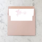 "A7 Envelope Liners Pink Cupid Square Flap (set of 10)" - Envelope Liners in pink by Design by Laney