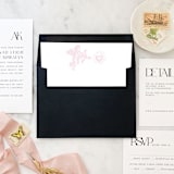 "A7 Envelope Liners Pink Cupid Square Flap (set of 10)" - Envelope Liners in pink by Design by Laney