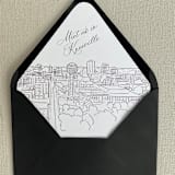 "Knoxville Skyline Envelope Liner with custom text | Set of 10 |Self Adhesive| For 5x7 Euro Flap Envelope" - Envelope Liners in white by Kimee Meyer