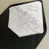 "Knoxville Skyline Envelope Liner with custom text | Set of 10 |Self Adhesive| For 5x7 Euro Flap Envelope" - Envelope Liners in white by Kimee Meyer