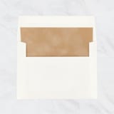 "Camel Velvet Envelope Liners for 5 x 7 Cards (Set of 10)" - Envelope Liners in brown by Caroline Russo