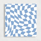 "Blue & White Checkered Liner | Set of 25 Square Envelope Liners" - Envelope Liners in multicolor by Nikki Turner