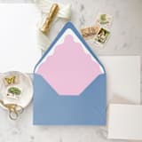 "A7 Envelope Liners Pink Squiggle (set of 10)" - Envelope Liners in pink by Design by Laney