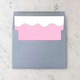 "A7 Envelope Liners Pink Squiggle Square Flap (set of 10)" - Envelope Liners in pink by Design by Laney