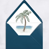 "Original watercolor Palm Tree Envelope Liner | Set of 10 | For 5x7 Minted Square Flap Envelope" - Envelope Liners in white by Kimee Meyer