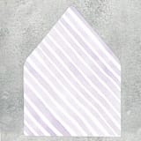 "Striped Lavender Envelope Liner | Set of 10 | For 5x7” invitations" - Envelope Liners in purple by Cotton and Bow
