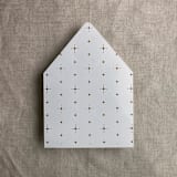 "Gold stars white envelope liner for A7 euro flap envelope | pack of 10" - Envelope Liners in white by Ivory Invitations