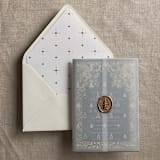 "Gold stars white envelope liner for A7 euro flap envelope | pack of 10" - Envelope Liners in white by Ivory Invitations
