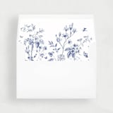 "Chinosire Floral Liner | Set of 25 Envelope Liners" - Envelope Liners in blue by Nikki Turner