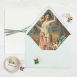"A7 Fine Art Envelope Liners // Messengers of Love (Set of 25)" - Envelope Liners in pink by Clover and Lamb