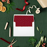 "North Pole Express: Adorable Christmas Envelope Liners | Set of 25" - Envelope Liners in red by Nikki Turner