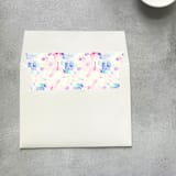 "Mini Disco Ball Watercolor Square Envelope Liner | Set of 10 | For 5x7” invitations " - Envelope Liners in multicolor by Cotton and Bow