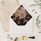 "Rust Black Autumn Liner | Set of 25 Euro Envelope Liners" - Envelope Liners in black by Nikki Turner