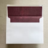 "A7 Envelope Liners Fresco Texture in Dramatic Red for Straight Flap Envelopes | Pack of 10" - Envelope Liners in red by Renée Stramel