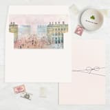 "A7 Envelope Liners Square Flap // Foggy Sunrise (Set of 25)" - Envelope Liners in pink by Clover and Lamb