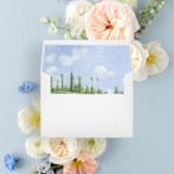 "Rustic Countryside Liner | Set of 25 Square Envelope Liners" - Envelope Liners in multicolor by Nikki Turner