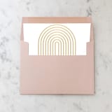 "A7 Envelope Liners Gold Arches Square Flap (set of 10)" - Envelope Liners in gold by Design by Laney