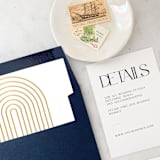 "A7 Envelope Liners Gold Arches Square Flap (set of 10)" - Envelope Liners in gold by Design by Laney